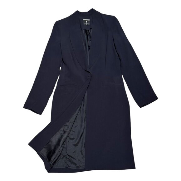 SUMMUM Woman Luxury Designer Long Blazer Trench Blouse Duster Womens Size Small - Picture 1 of 7